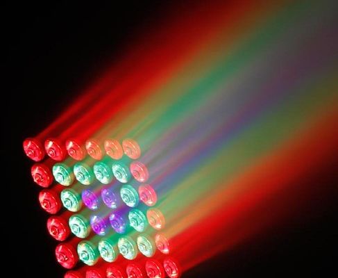 6×6 RGBW 4 em 1 luz principal movente da fase do controle do pixel do diodo emissor de luz
