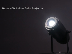 Projetor Gobo Interno Profissional 40W: Troca Fácil de Gobo e Projeção de Alto Impacto