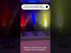 Display de efeito de controlo do som de um pequeno farol móvel