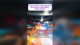 Uma iluminação de palco mais brilhante significa necessariamente um melhor design de palco?