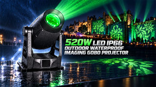 Projetor de imagem LED 520W IP66 Projetor Gobo externo