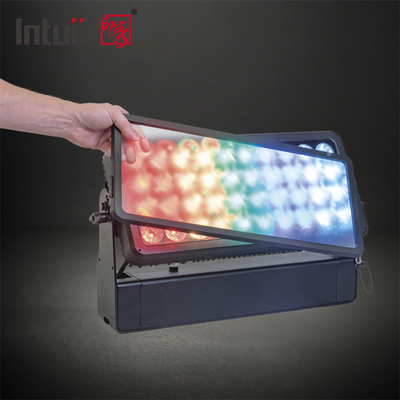 Luz de cor urbana LED RGBW 40*10W para exteriores, efeito Beam Wash Strobe, à prova d'água, arruela de parede, holofotes IP65, modo de controle DMX512