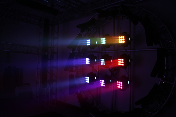Pixel 9*10W 4 da luz da fase do diodo emissor de luz IP20 em 1 iluminação movente do DJ do efeito do feixe da matriz do diodo emissor de luz de RGBW