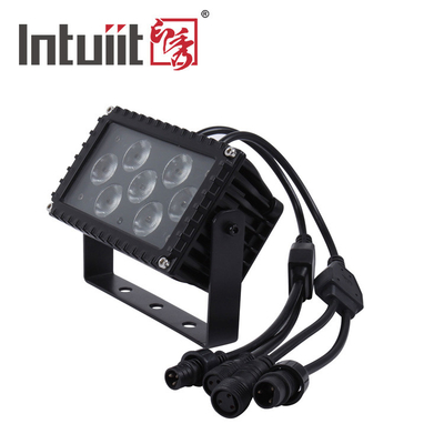 Iluminação de palco à prova d'água 7x3W Rgbw Led Flood Light Dmx Blinder Wall Washer 4 em 1 luzes