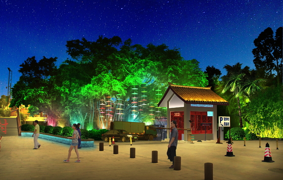 luz de inundação conduzida exterior impermeável de 20watt Rgbw Dmx para o projeto da paisagem