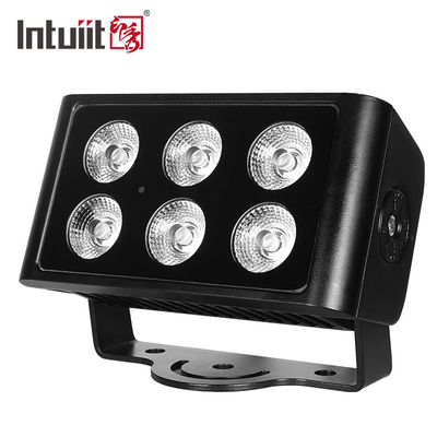 DMX512 6x5W RGBW 4in1 IP65 DJ à prova d'água Wedding Stage City Wall Washer Outdoor LED Wash Flood Light