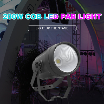Iluminação de palco 200w Cob Led Par Light Dmx 512 Cob Led Outdoor Cob Par Light