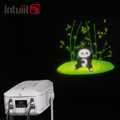 Projeção de logotipo personalizado de laser à prova d'água exterior porta interior projector gobo giratório de solo 400w luz de palco led