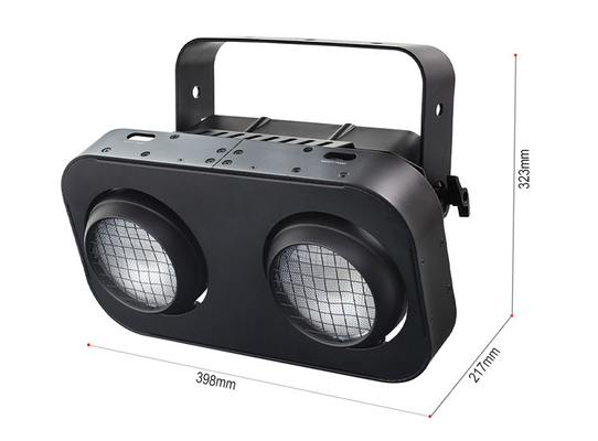 Luz de público de palco 2 olhos RGBW 4in1 LED cob blind 200W para Disco Luzes de palco