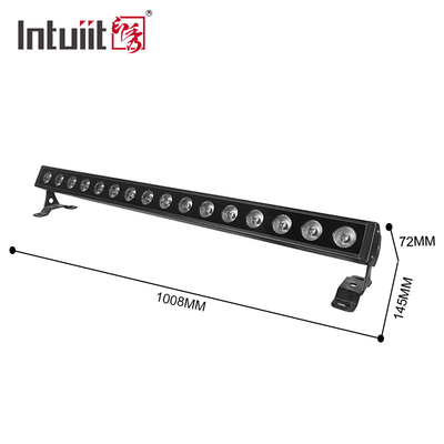 16x5W RGBW LED Lavadora Luz Bar DMX Luz de palco Casamento Igreja DJ Eventos ao vivo Luz de atmosfera