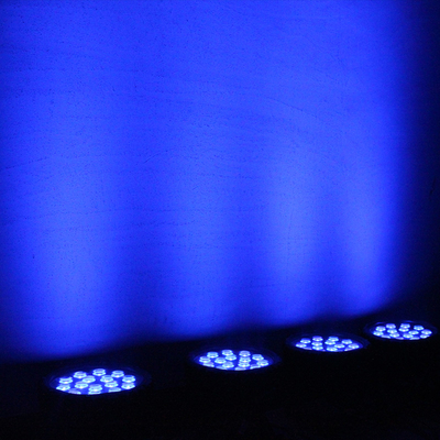 90w RGBW Led Flat Par Light Luz de palco Dmx Controle Dj Disco Para festa casamento igreja
