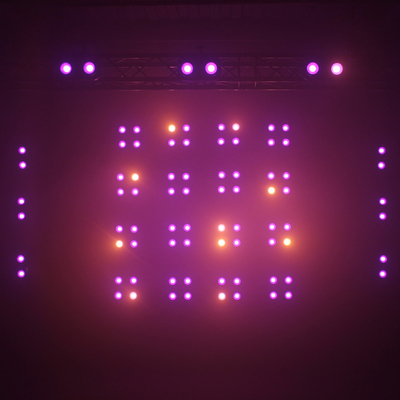 Luz de público de palco 2 olhos RGBW 4in1 LED cob blind 200W para Disco Luzes de palco