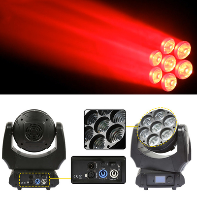 Led Moving Head Light 7x40w RGBW 4in1 Sharpy Beam com Zoom Wash Iluminação de palco DJ Lights