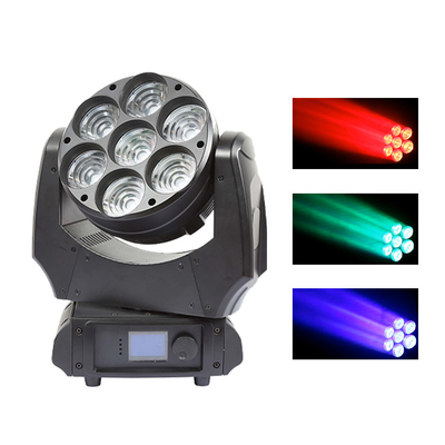 Led Moving Head Light 7x40w RGBW 4in1 Sharpy Beam com Zoom Wash Iluminação de palco DJ Lights