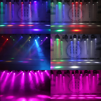 Led Wash Par 4In1 12X10W Zoom Rgbw Led Wash Moving Head Light Para Iluminação de Palco Dj Disco