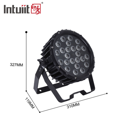 Luz de palco profissional 82W RGB 24*Tri-3W Indoor DMX512 Slim Flat Led Par Light