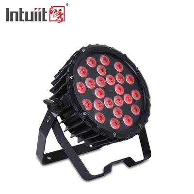 Luz de palco profissional 82W RGB 24*Tri-3W Indoor DMX512 Slim Flat Led Par Light