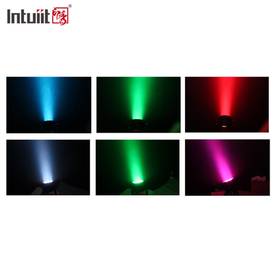 Mini LED Moving Head DJ Luz de palco feixe RGB Luminárias DMX 512 Ativação de voz efeito estroboscópico luzes de festa para Wed
