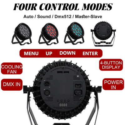 LED DJ Par luzes para palco - 90W LED Par pode iluminar RGBW DMX Control uplights para casamento igreja eventos festa