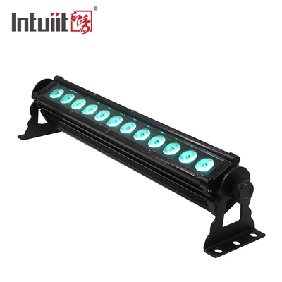 12X3W Lâmpada de lavagem de parede LED exterior IP65 impermeável DMX RGB LED Lâmpada de lavagem linear para iluminação de fachada de edifícios arquitetônicos