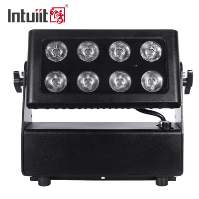 Iluminação à bateria à prova d'água City Color Wash Projector 8X15W RGBW LEDs DMX512 Control led stage lights
