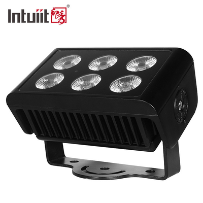 DMX512 6x5W RGBW 4in1 IP65 DJ à prova d'água Wedding Stage City Wall Washer Outdoor LED Wash Flood Light