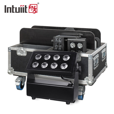 Iluminação à bateria à prova d'água City Color Wash Projector 8X15W RGBW LEDs DMX512 Control led stage lights