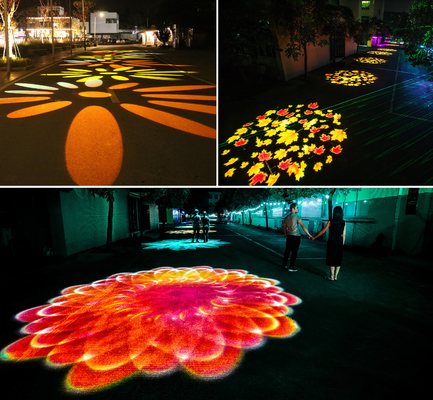 Gobo Projector Outdoor 100W Waterproof Publicidade Logotipo personalizado Full color LED Projetor de Logotipo à prova d'água