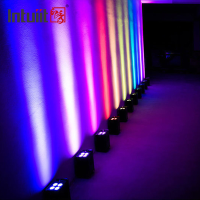IP54 Mini Uplights 4X12W Bateria Spotlight 4 LEDs Sem fio DMX & IR Uplights remoto discoteca Clube de festas de palco