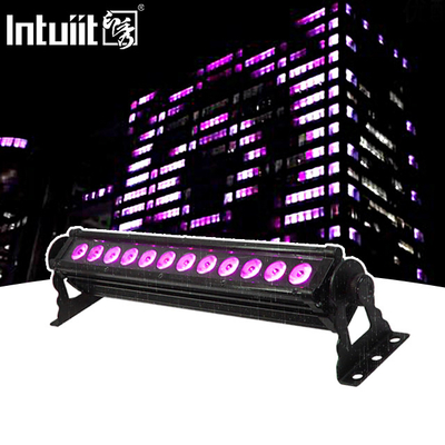 12X3W Lâmpada de lavagem de parede LED exterior IP65 impermeável DMX RGB LED Lâmpada de lavagem linear para iluminação de fachada de edifícios arquitetônicos