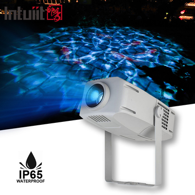 Lâmpada de projeto de logotipo LED à prova d'água de 400W para exterior IP65 para projeção de paisagem Gobo Oceano Ondas de água azul efeito de ondulação dinâmica