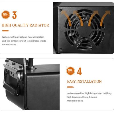 Luminária de parede LED Wash 48x40W City Color Stage RGBW 4 em 1 IP65