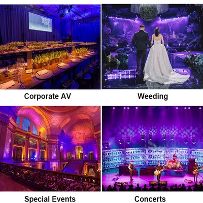 Potente 18x20W Outdoor RGBWA-UV 6in1 IP65 à prova d'água DJ Disco City Wedding Event Stage LED Par Light