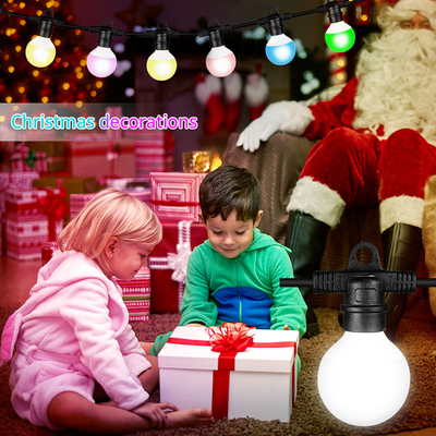 Iluminação de férias Luz de lâmpada LED com fio de pixel Luz LED à prova d'água Dmx Rgbw Multi-Colour String Luz de fio de lâmpada LED de Natal