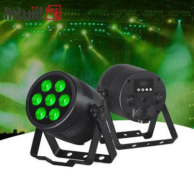 Impotente sem fio DMX Exterior 7x20W RGBWA UV 6in1 IP65 LED Par Light Uplight Exterior