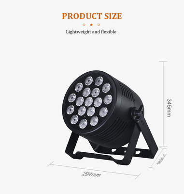 18pcs*20w Led Par Can Light com Rgbwa+Uv variável 6In1 para parque temático DJ Bar Stage