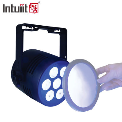 Luzes de palco profissionais à prova d'água IP65 para DJ Disco, 7*20W RGBWA UV 6 em 1 LED Par Lights com controle DMX512