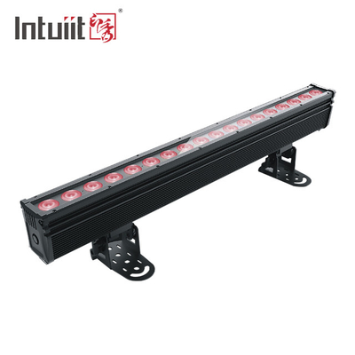 18×10W RGBW 4in1 resistente à água LED exterior Lâmpada de lavagem de parede DMX Estágio exterior Pixel LED Bar Iluminação IP65 Luzes de projeção