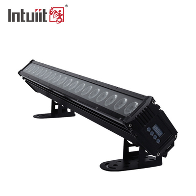 18×10W RGBW 4in1 resistente à água LED exterior Lâmpada de lavagem de parede DMX Estágio exterior Pixel LED Bar Iluminação IP65 Luzes de projeção