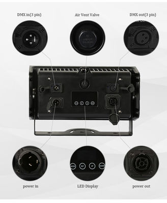 Lâmpada de inundação LED de 80W IP65 quadrada DMX RGBW LED para fachada de edifício