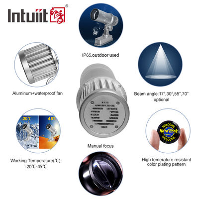 60W HD Luz de publicidade comercial brilhante Logotipo Gobo Projeção Lâmpada LED Projector Lâmpada exterior