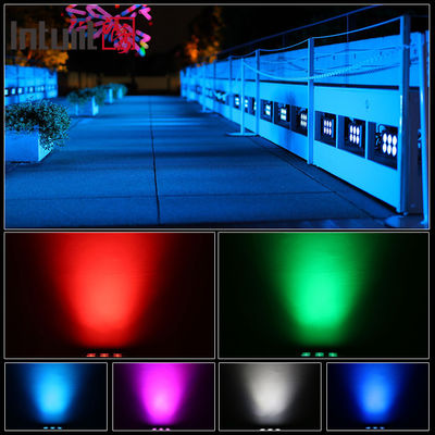 Luzes LED Exteriores 6x5W RGBW 4em1 Wash City Color DMX512/Controlo Automático para DJ Discoteca Festa Clube