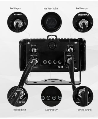 Luminária de Lavagem de Parede LED City Color 6x5W Impermeável para Exterior 4 em 1 RGBW Holofote para Hotéis e Edifícios Modo de Controle DMX512