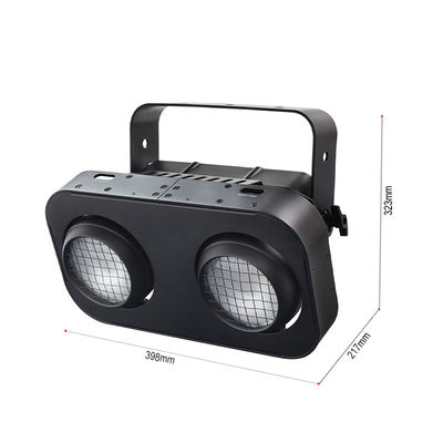 2-Eye IP65 Branco/Ámbar/RGB 200W LED Audiência COB Blinder Light para DJ Concert Event Iluminação de palco de teatro