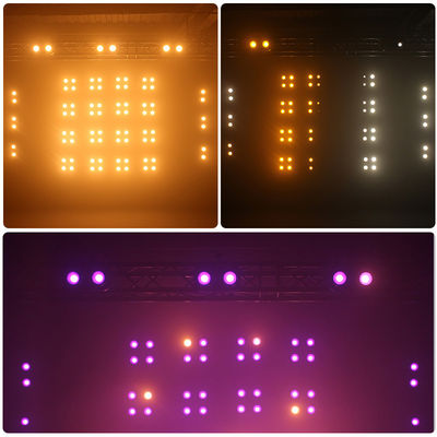 2-Eye IP65 Branco/Ámbar/RGB 200W LED Audiência COB Blinder Light para DJ Concert Event Iluminação de palco de teatro