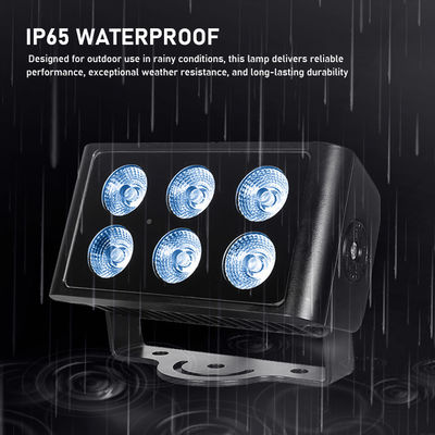 6x5W Impermeável Ip65 Quadrado Rgbw LED Lâmpada de Inundação Externa Lâmpada de Inundação Lâmpada de Inundação Lâmpada de Inundação