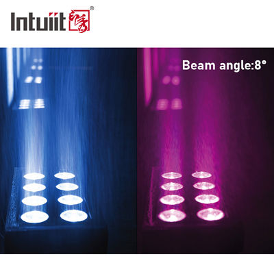 Holofote LED 8x15 W RGBW 4-em-1 com bateria IP65 Holofote com bateria IP65