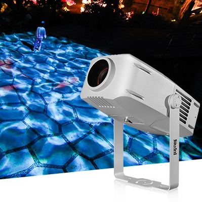 Projector LED à prova d'água de 100W para exterior Ondas de água azul dinâmico efeito de fase ondulatória Gobo Luz de projeção Luzes