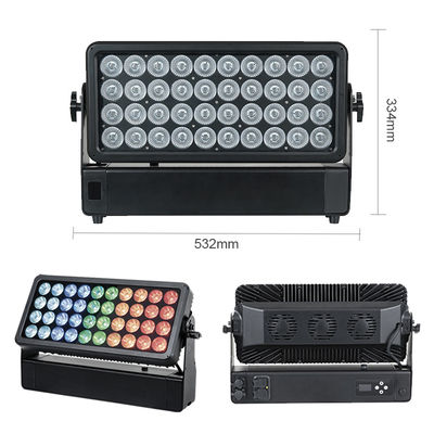 Luminária Wall Washer 40x10W RGBW 4-em-1 Holofote à Prova D'água para Palco Urbano Parque Alumínio Wash Led Lighting