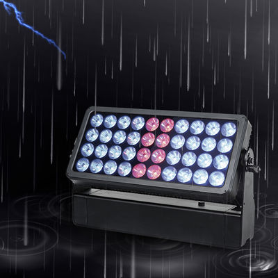 Luminária Wall Washer 40x10W RGBW 4-em-1 Holofote à Prova D'água para Palco Urbano Parque Alumínio Wash Led Lighting